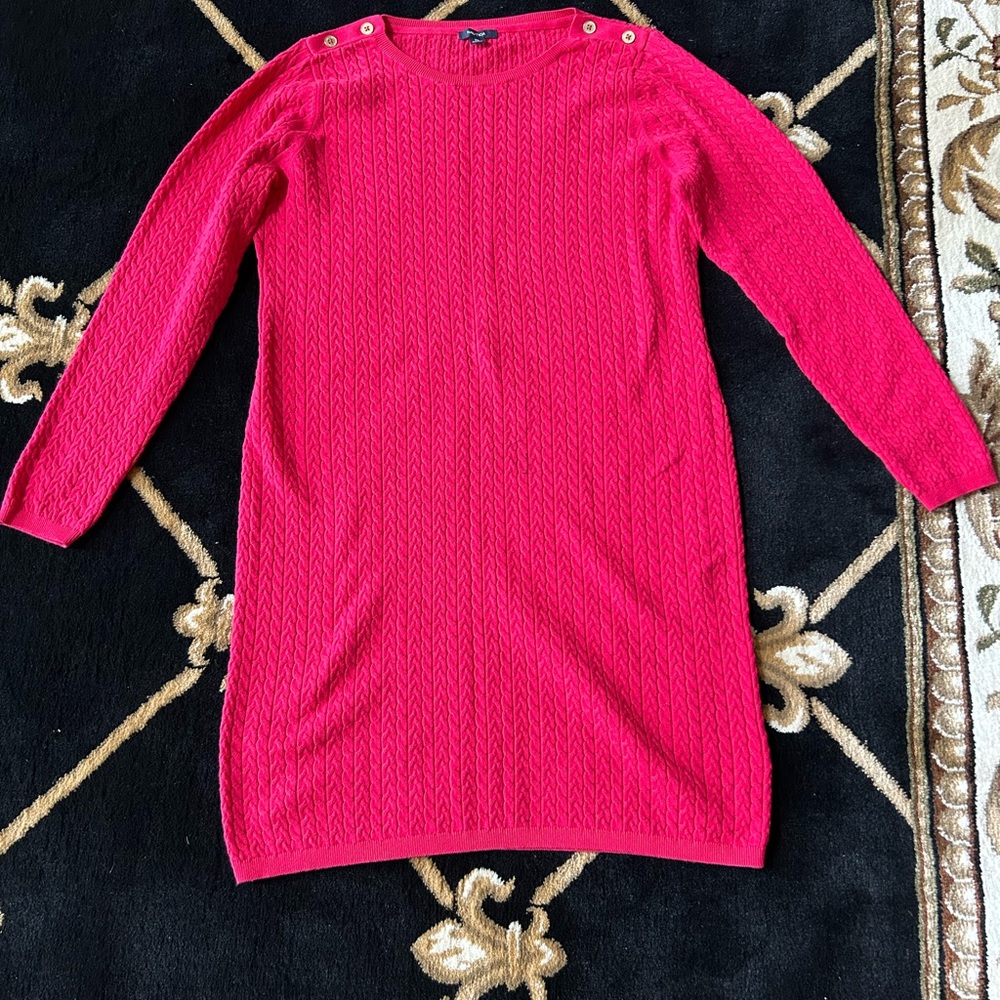 Nautica Women's Long Sleeve Dress - Pink